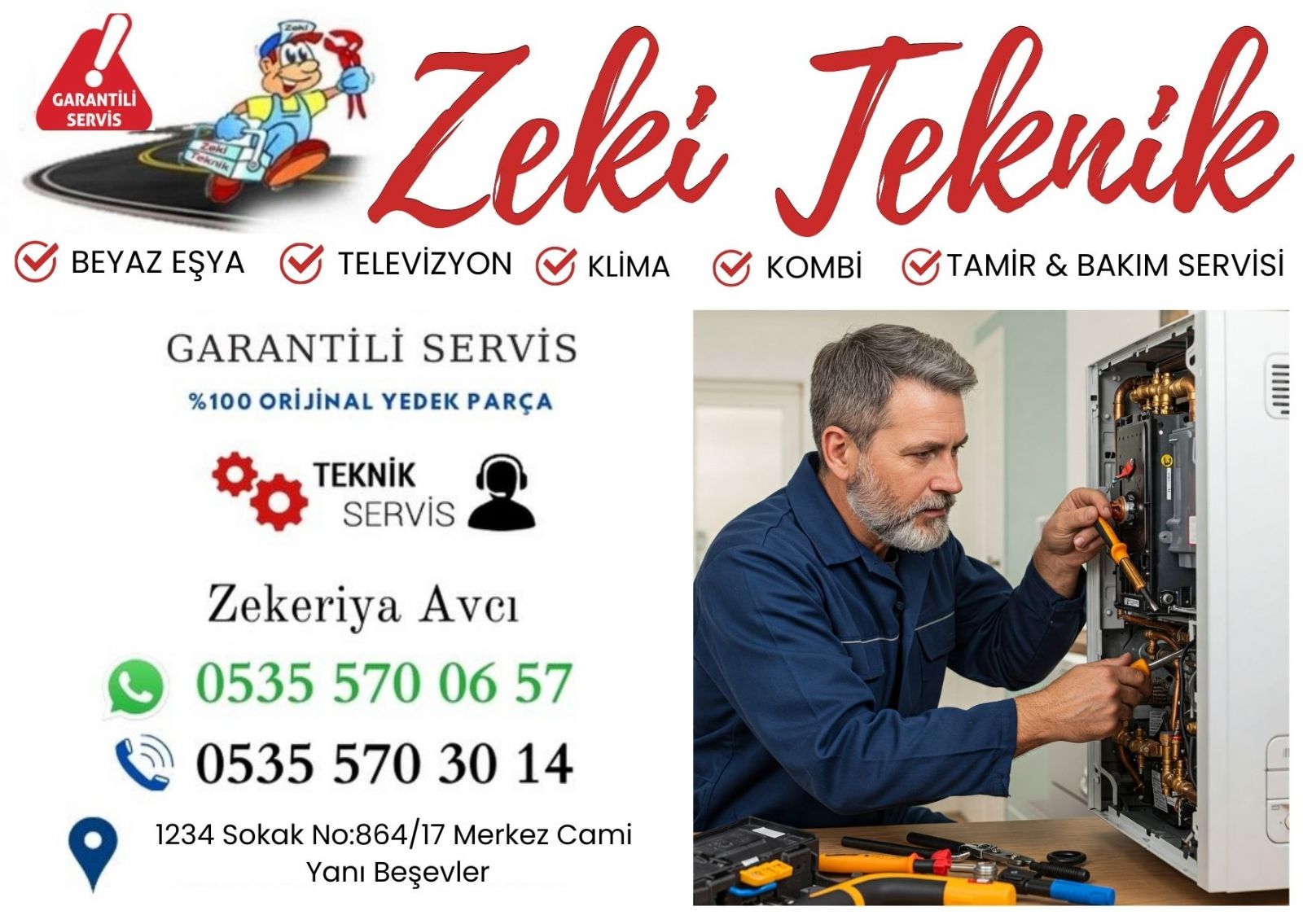 Beşevler Kombi Bakım Ücretleri